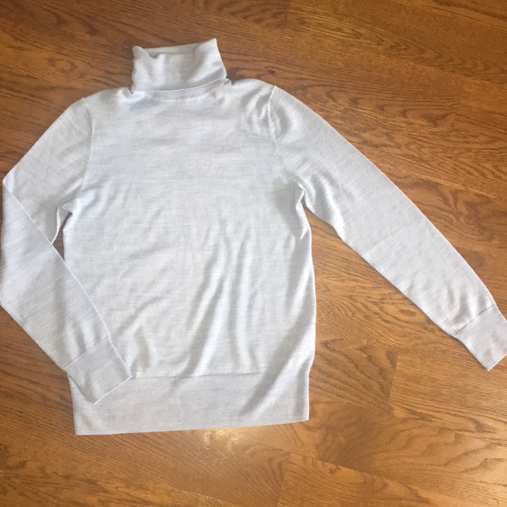 J Crew Wool Blend Turtleneck Sweater